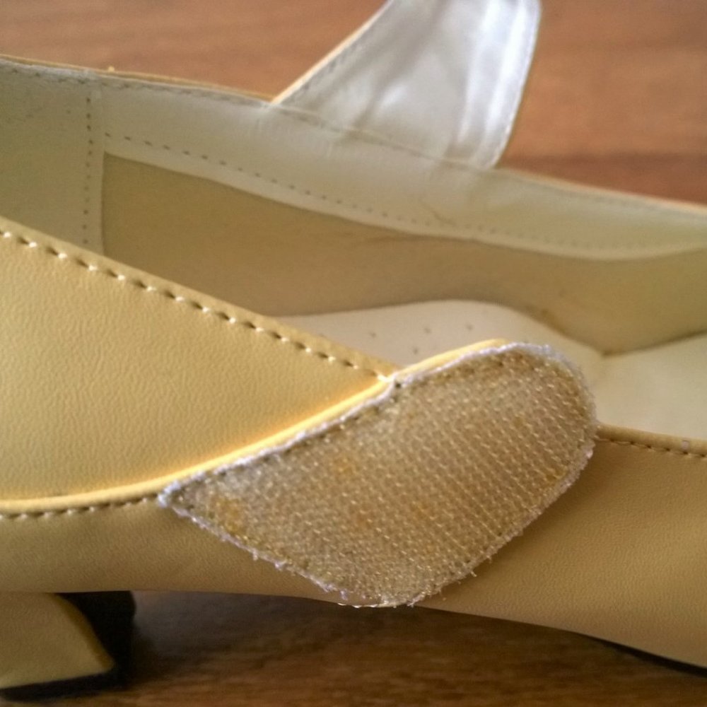 Pale Yellow Mary Jane Heels - Picture 3 of 5